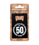 Bieropener 50 Jaar Cheers & Beers